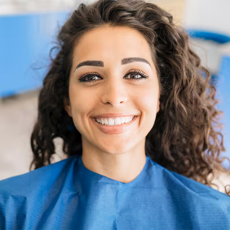 Lady at dentist