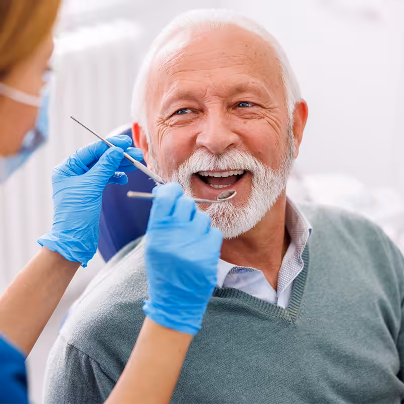 Man in procedure