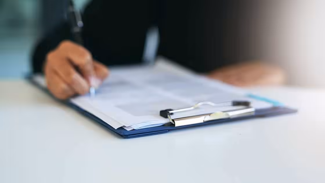 Patient Filling Out Form